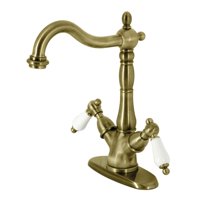 Grifo Para Lavabo Kingston Brass Ks1493Pl, Latón Envejecido