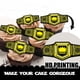 thumbnail image 3 of Anillo de campeonato LetLimit para cupcake Topper, 18 unidades, dorado con purpurina, 3 of 7