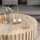thumbnail image 2 of Modern minimalist circular coffee table 31.4'' with natural wood texture, stable and durable, enhancing spatial aesthetics suitable for living rooms, study rooms and offices., 2 of 3