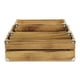 thumbnail image 4 of Juego de cajas Cheung's Rustic Farmstead de madera marrón oscuro (4832A-3), 4 of 9
