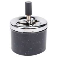 Homewell - Cenicero De Metal Gris Plomo 9X7Cm