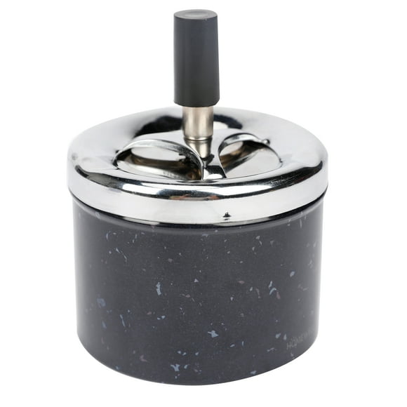 Cenicero de Metal Gris Plomo 9x7cm
