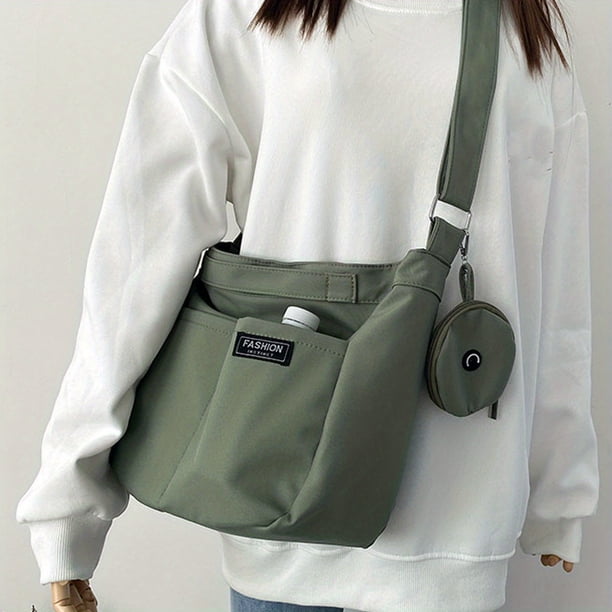 Women's Minimalist Crossbody Bag, Lightweight Preppy Shoulder Bag, All-Match Bag