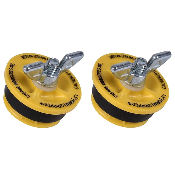 Tapón de Tubería Cherne 1-1/2" Amarillo (2 unidades)
