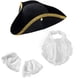 thumbnail image 1 of Sombreros de fiesta divertidos con forma de tricornio colonial para adulto, 1 of 7