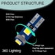 thumbnail image 3 of Luz LED T5 Ajxn 3030 3SMD 10 Unidades 12V Blanca, 3 of 3