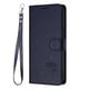 thumbnail image 1 of Funda tipo cartera FOXDOCK para TCL 30 XE 5G con soporte, ranuras, RFID, diseño de gato, 1 of 5