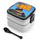 thumbnail image 1 of Lava Fiambrera de Doble Capa, Contenedor de Almuerzo Portátil Apilable, Almacenamiento de Alimentos Hermético a Prueba de Fugas, 1000ml, 1 of 6