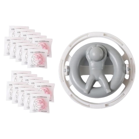 Bothyi - Bolsa De Filtro Para Lavadora, Recogedor De Pelusas Portátil Para Ropa, Chaquetas, Manta Gris