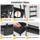 thumbnail image 5 of Carrito de almacenamiento SPACELEAD Slim de 4 niveles para oficina y cocina, negro, 5 of 7