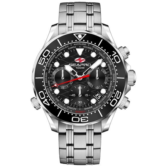 Reloj Seapro Mondial Timer SP0150 Acero Inoxidable 100 m