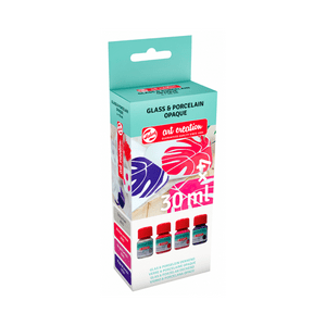 Pintura Porcelana Y Vidrio Opaca Tonos Florales Art Creation