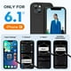 thumbnail image 3 of Funda Miracase para iPhone 13 con protector de pantalla de vidrio templado, forro de microfibra suave antiarañazos, 3 of 3