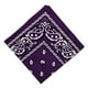 thumbnail image 1 of Pañuelo De Cabeza De Vaquero De Paisley De Algodón Unisex, Morado., 1 of 3