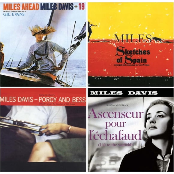 Colección de CD de Miles Davis: 4 álbumes clásicos: Miles Ahead, Sketches of Spain, Porgy and Bess,