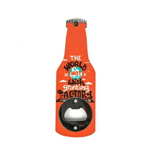 Homewell - Iman Decorativo Botella Diseño World