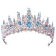 thumbnail image 4 of Tiara De Cumpleaños, Accesorios Para El Cabello, Joyería Para El Cabello, Corona Nupcial Para Niñas, Azul Oscuro, 4 of 5
