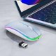 thumbnail image 3 of Mouse inalámbrico WREANU BT5.2 2.4G recargable con LED, 3 of 7