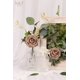 thumbnail image 3 of Flores artificiales N&T NIETING rosas marrones x25 con tallo de 18 cm, 3 of 5