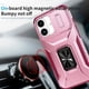 thumbnail image 2 of Funda Armada para iPhone 17 con Tapa Deslizante y Soporte Magnético Giratorio Rosa, 2 of 5