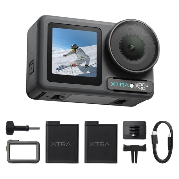 Cámara de acción Xtra Edge Pro con sensor de 1/1,3" y resistencia al agua de 20 m