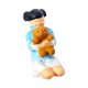 thumbnail image 1 of Niños Besándose Osito De Peluche 1:64 Figuras De Personas Pintadas A Mano Para Decoración De Casa De Muñecas Azul, 1 of 3