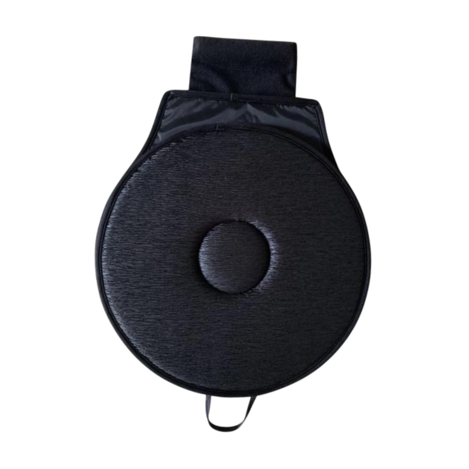 Ioensy - Cojín Giratorio Para Asiento De Coche Para Personas Mayores, Para Asiento De Coche Giratorio 360, Color Negro