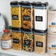 thumbnail image 3 of Contenedores de almacenamiento de alimentos Shazo de 1,2 L (6 unidades) de plástico sin BPA, 3 of 8