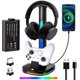 thumbnail image 1 of Soporte para auriculares Awgvener con cargador para control de Xbox y RGB, 1 of 7
