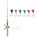 thumbnail image 1 of Combo De Ca?a Y Carrete Telescópico Para Pesca En Hielo De 75 Cm Y 6 Plantillas Para Hielo, 1 of 6
