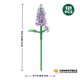 thumbnail image 3 of Set Brickcraft Lilac 104 Piezas Floral, 3 of 3