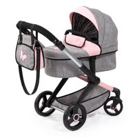 Cochecito Bayer Design Xeo Butterfly Gris Y Rosa 52 Cm