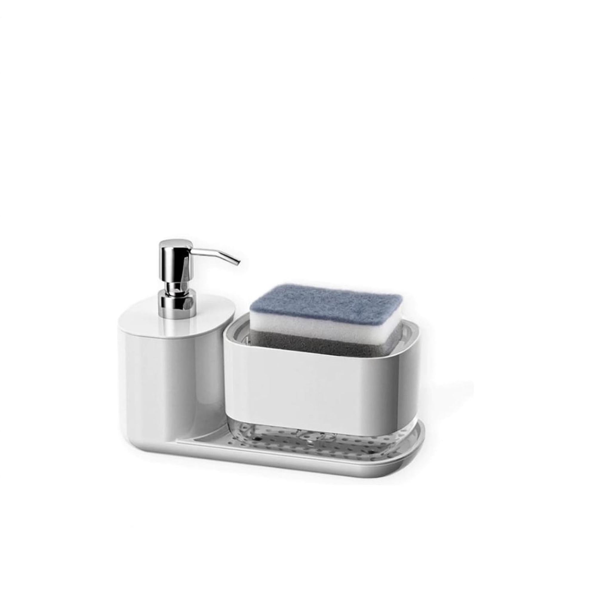Genérico - Dispensador De Jabon Con Porta Esponja Desmontable