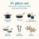 thumbnail image 2 of Set de utensilios de cocina Rachael Ray Cucina, cerámica, antiadherente, 13 piezas, 2 of 9