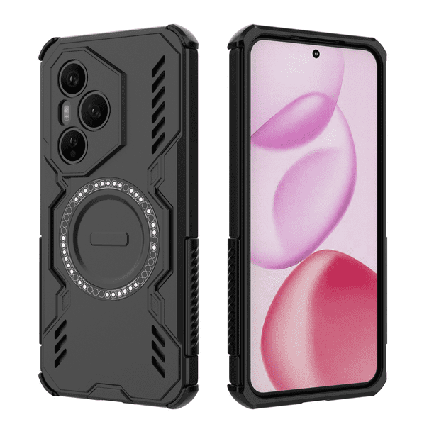 Funda FOXDOCK para Honor 400 Pro 5G , magnética, resistente a golpes, con soporte, unisex, carga inalámbrica
