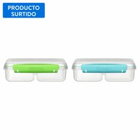 Hermético 820Ml Con Divisiones Plástico, Color Surtido 1 Pieza 1 Un Sistema