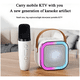 thumbnail image 2 of Parlante karaoke altavoz bluetooth k12 micrófono Coral claro, 2 of 3