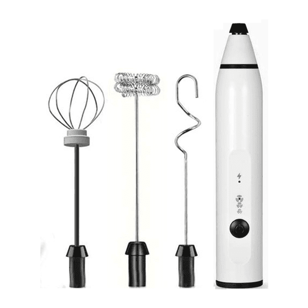 Batidor de huevos inalámbrico, eléctrico, con control de varias velocidades, recargable, para huevos y batidos.
