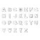 thumbnail image 1 of 26pcs, Large Alphabet Cookie Cutters, Stainless Steel Candy Mold, English Letters Biscuit Molds, Chocolate Cutters, Cake Decorating Molds, Baking Tools, Kitchen Gadgets, Kitchen Accessories, Home Kit, 1 of 4