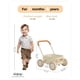 thumbnail image 2 of Push and Pull-Along Wagon Kidpop Pula 2 en 1 para niños de 7 a 4 años, color blanco, 2 of 9