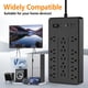 thumbnail image 4 of Regleta Vopersnake 15 tomacorrientes + 4 puertos USB 1,5 m 1625 W, 4 of 6