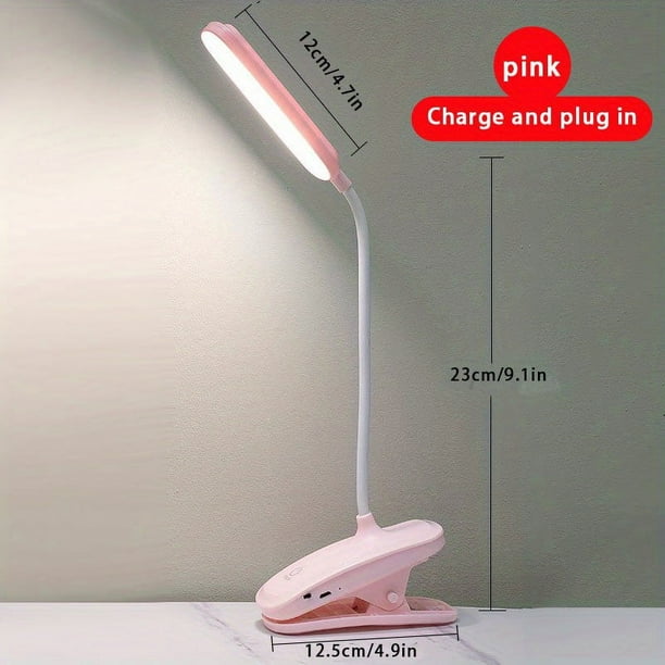 Clip-on Small Desk Lamp Dedicated To Learning Student Dormitory Children Led Eye Protection Reading Desk Charging Bedroom Bedside Lamp