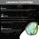 thumbnail image 5 of Fragmentos de Cristal Orientrea 500 g (8‑12 mm) Labradorita, 5 of 6