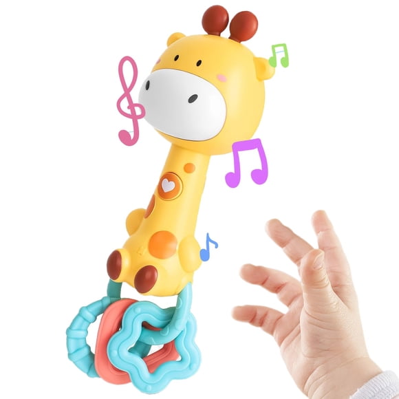Juguete sonaja musical Pemvynx de jirafa adorable para bebé de 6 a 18 meses