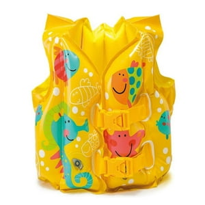 Intex - Flotador Inflable Bebé Chaleco Tropical Capacidad 23 Kg