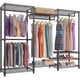 thumbnail image 1 of Organizador de Ropa VIPEK V5 de Acero Resistente 175x40x194 cm Negro, 1 of 9