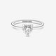 thumbnail image 3 of Anillo Pandora Solitario Corazón Brillante Plata Esterlina 7.5, 3 of 6
