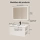 thumbnail image 3 of Vanitorio De Panal Aluminio + Botiquín Espejo Inteligente C2 Blanco Un Agujero, 3 of 8