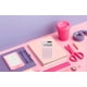thumbnail image 4 of Calculadora Rosa Pink De Bolsillo Oficina Colegio Rosada rosa, 4 of 5