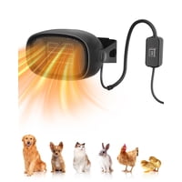 Calefactor Para Caseta De Perro Colliford 600W Con Termostato Y Cable Antimordeduras